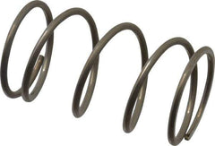 Value Collection - 0.85" OD, 0.062" Wire, 1-1/2" Free Length, Compression Spring - 10.12 Lb Spring Rating, Stainless Steel - Industrial Tool & Supply