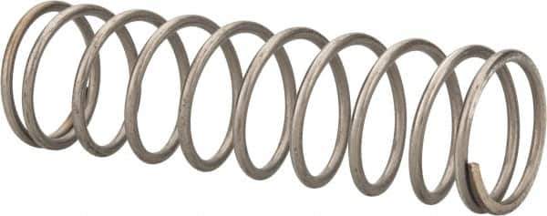 Value Collection - 0.85" OD, 0.072" Wire, 3" Free Length, Compression Spring - 7.96 Lb Spring Rating, Stainless Steel - Industrial Tool & Supply