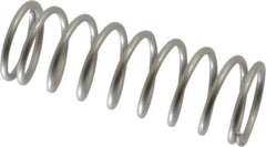 Value Collection - 0.85" OD, 0.08" Wire, 2-1/2" Free Length, Compression Spring - 13.83 Lb Spring Rating, Stainless Steel - Industrial Tool & Supply