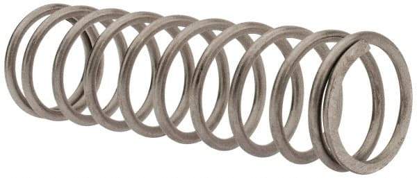 Value Collection - 0.85" OD, 0.08" Wire, 3" Free Length, Compression Spring - 11.4 Lb Spring Rating, Stainless Steel - Industrial Tool & Supply