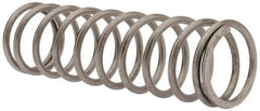 Value Collection - 0.85" OD, 0.08" Wire, 3" Free Length, Compression Spring - 11.4 Lb Spring Rating, Stainless Steel - Industrial Tool & Supply