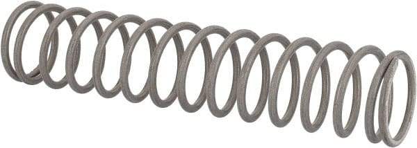Value Collection - 0.85" OD, 0.08" Wire, 4" Free Length, Compression Spring - 8.42 Lb Spring Rating, Stainless Steel - Industrial Tool & Supply