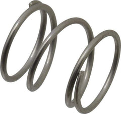 Value Collection - 0.975" OD, 0.072" Wire, 1" Free Length, Compression Spring - 21.92 Lb Spring Rating, Stainless Steel - Industrial Tool & Supply
