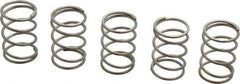 Value Collection - 0.975" OD, 0.08" Wire, 1-1/2" Free Length, Compression Spring - 19.73 Lb Spring Rating, Stainless Steel - Industrial Tool & Supply