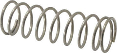 Value Collection - 0.975" OD, 0.08" Wire, 3" Free Length, Compression Spring - 9.31 Lb Spring Rating, Stainless Steel - Industrial Tool & Supply