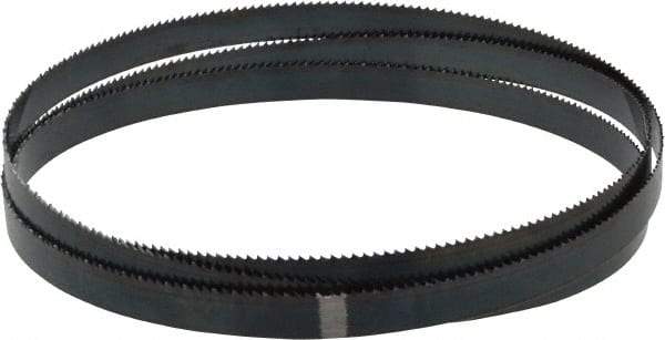 Starrett - 10 TPI, 5' 4-1/2" Long x 1/2" Wide x 0.025" Thick, Welded Band Saw Blade - Carbon Steel, Toothed Edge, Raker Tooth Set, Flexible Back, Contour Cutting - Industrial Tool & Supply