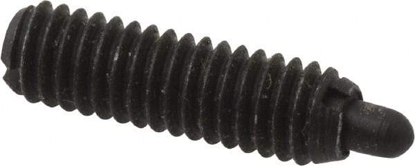 Gibraltar - M4 x 0.7, 13mm Thread Length, 2.5mm Plunger Projection, Steel Threaded Spring Plunger - 1.78mm Max Plunger Diam, 0.23 Kg Init End Force, 1.81 Kg Final End Force - Industrial Tool & Supply