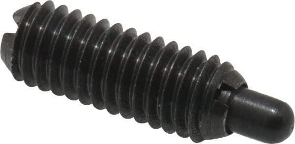 Gibraltar - M6 x 1.0, 16mm Thread Length, 4mm Plunger Projection, Steel Threaded Spring Plunger - 3.02mm Max Plunger Diam, 0.23 Kg Init End Force, 2.72 Kg Final End Force - Industrial Tool & Supply