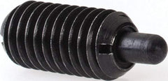 Gibraltar - M8 x 1.25, 16mm Thread Length, 5mm Plunger Projection, Steel Threaded Spring Plunger - 3.43mm Max Plunger Diam, 0.23 Kg Init End Force, 2.04 Kg Final End Force - Industrial Tool & Supply