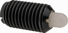 Gibraltar - M16 x 2.0, 28.5mm Thread Length, 8mm Plunger Projection, Steel Threaded Spring Plunger - 7.87mm Max Plunger Diam, 0.91 Kg Init End Force, 4.76 Kg Final End Force - Industrial Tool & Supply