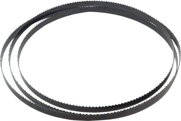 Starrett - 6 TPI, 7' 9" Long x 1/2" Wide x 0.025" Thick, Welded Band Saw Blade - Carbon Steel, Toothed Edge, Raker Tooth Set, Flexible Back, Contour Cutting - Industrial Tool & Supply