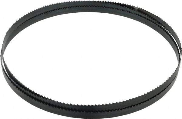 Starrett - 6 TPI, 7' 9-1/2" Long x 1/2" Wide x 0.025" Thick, Welded Band Saw Blade - Carbon Steel, Toothed Edge, Raker Tooth Set, Flexible Back, Contour Cutting - Industrial Tool & Supply