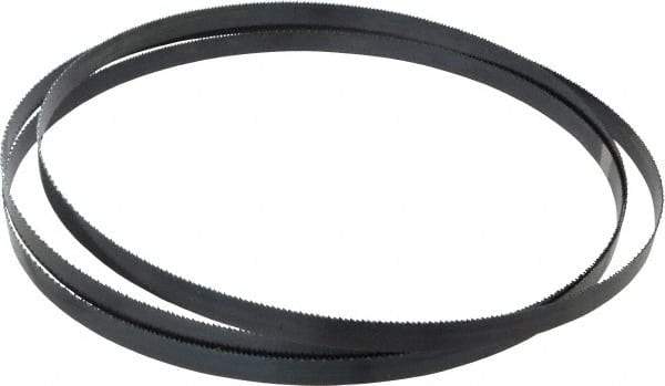 Starrett - 14 TPI, 7' 9-1/2" Long x 1/2" Wide x 0.025" Thick, Welded Band Saw Blade - Carbon Steel, Toothed Edge, Raker Tooth Set, Flexible Back, Contour Cutting - Industrial Tool & Supply