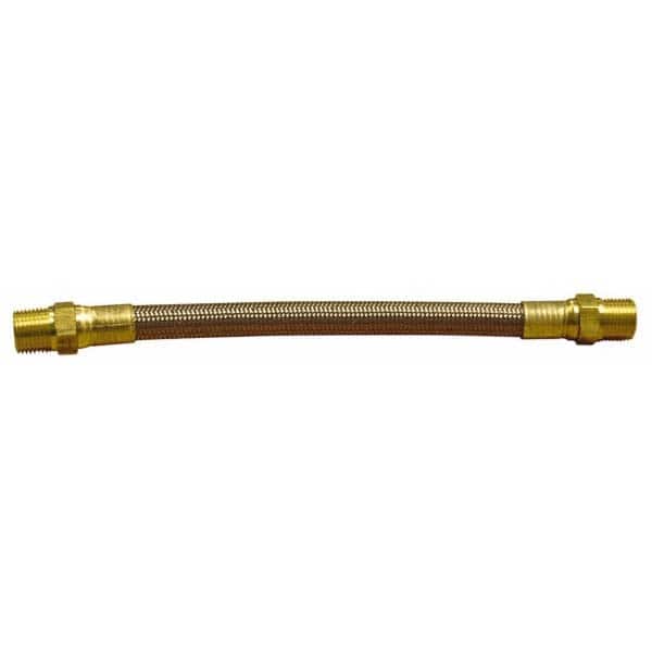 Made in USA - 48" OAL, 5/16" ID, 2,500 Max psi, Flexible Metal Hose Assembly - Industrial Tool & Supply