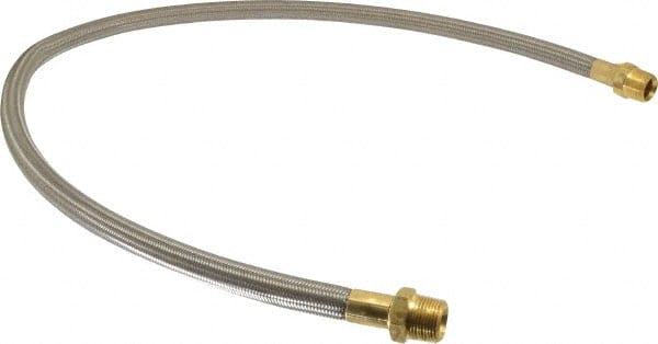 Made in USA - 48" OAL, 5/8" ID, 1,200 Max psi, Flexible Metal Hose Assembly - Industrial Tool & Supply