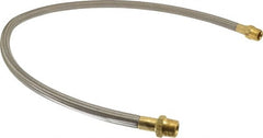 Made in USA - 48" OAL, 5/8" ID, 1,200 Max psi, Flexible Metal Hose Assembly - Industrial Tool & Supply