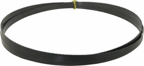 Starrett - 8 TPI, 10' 8" Long x 3/4" Wide x 0.032" Thick, Welded Band Saw Blade - Carbon Steel, Toothed Edge, Raker Tooth Set, Flexible Back, Contour Cutting - Industrial Tool & Supply