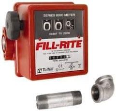 Tuthill - 3/4" NPT Port Fuel Flowmeter - 50 Max psi, 5 to 20 GPM, Aluminum - Industrial Tool & Supply