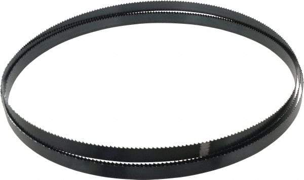 Starrett - 6 TPI, 11' 6" Long x 3/4" Wide x 0.032" Thick, Welded Band Saw Blade - Carbon Steel, Toothed Edge, Raker Tooth Set, Flexible Back, Contour Cutting - Industrial Tool & Supply