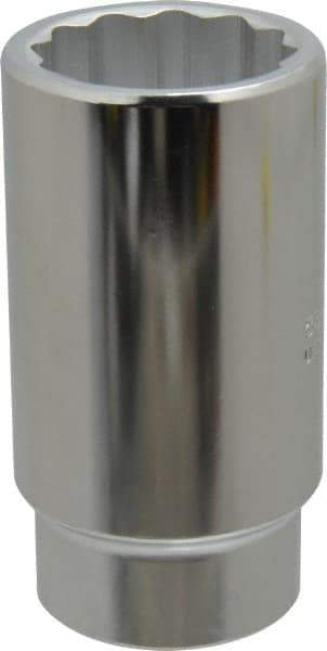 Proto - 1-5/16", 1/2" Drive, Deep Hand Socket - 12 Points, 3-1/2" OAL, Chrome Finish - Industrial Tool & Supply