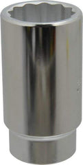 Proto - 1-5/16", 1/2" Drive, Deep Hand Socket - 12 Points, 3-1/2" OAL, Chrome Finish - Industrial Tool & Supply