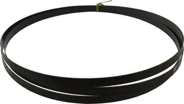 Starrett - 10 TPI, 12' 1" Long x 3/4" Wide x 0.032" Thick, Welded Band Saw Blade - Carbon Steel, Toothed Edge, Raker Tooth Set, Flexible Back, Contour Cutting - Industrial Tool & Supply