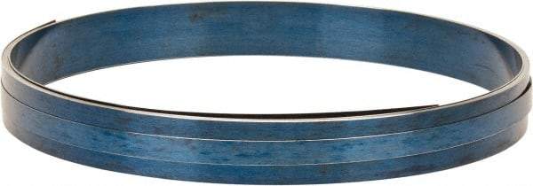 Value Collection - 1/16 Inch Thick x 1-1/4 Inch Wide x 30 Ft. Long, Spring Steel Coil - 1095 Blue Tempered Steel - Industrial Tool & Supply