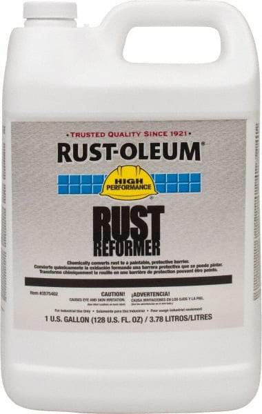 Rust-Oleum - 1 Gal Rust Converter - 590 to 1,175 Sq Ft/Gal Coverage, 40 min Tack Free Dry Time, 1 hr Full Dry Time - Industrial Tool & Supply