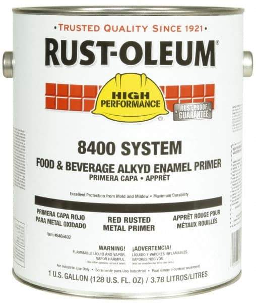 Rust-Oleum - 1 Gal White Food & Beverage Industry Coating - 312 to 625 Sq Ft/Gal Coverage, <450 g/L VOC Content - Industrial Tool & Supply