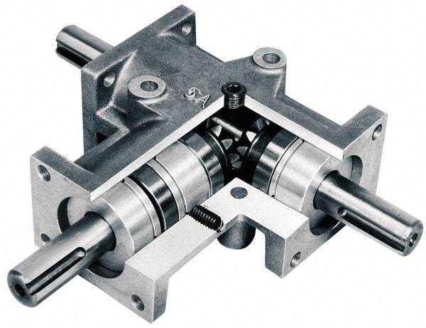 Browning - 2:1, 3/4 Input Horsepower, 53 Lbs. Max Torque, Speed Reducer - 5/8" Shaft Diam, 4-1/4" Long x 1.57" Wide x 2.362" High, 17.6 In/Lb. Min Torque, 1/4 HP Min Input - Industrial Tool & Supply