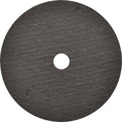 Norton - 3" 36 Grit Aluminum Oxide Cutoff Wheel - 1/16" Thick, 3/8" Arbor, 25,465 Max RPM, Use with Die Grinders - Industrial Tool & Supply