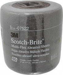 3M - 20' Long Nonwoven Roll - Very Fine Grade, Gray, Silicon Carbide - Industrial Tool & Supply