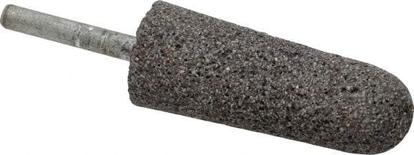 Norton - 1" Head Diam x 2-3/4" Thickness, A3, Tree End, Zirconia Alumina Mounted Point - Very Coarse Grade, 24 Grit, 15,530 RPM - Industrial Tool & Supply