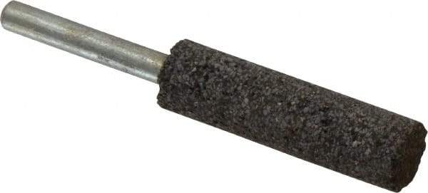 Norton - 1/2" Head Diam x 2" Thickness, W189, Cylinder End, Zirconia Alumina Mounted Point - Very Coarse Grade, 24 Grit, 26,830 RPM - Industrial Tool & Supply