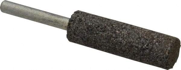 Norton - 5/8" Head Diam x 2" Thickness, W197, Cylinder End, Zirconia Alumina Mounted Point - Very Coarse Grade, 24 Grit, 24,550 RPM - Industrial Tool & Supply