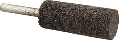 Norton - 3/4" Head Diam x 2" Thickness, W208, Cylinder End, Zirconia Alumina Mounted Point - Very Coarse Grade, 24 Grit, 22,830 RPM - Industrial Tool & Supply