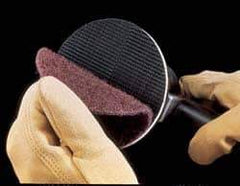 3M - 8" Diam, Silicon Carbide Hook & Loop Disc - Super Fine Grade, Nonwoven, Series SC-DH - Industrial Tool & Supply