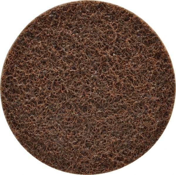 3M - 4" Diam, Aluminum Oxide Hook & Loop Disc - Coarse Grade, Nonwoven, Series SC-DH - Industrial Tool & Supply