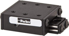 Parker - 6 Lb. Capacity, 4-40 Mount Hole, 1/2" Travel, Ball Bearing Slide Table - Single Axis, 6 Mounting Holes, 1-1/4" Long x 1-1/4" Wide x 1/2" High - Industrial Tool & Supply
