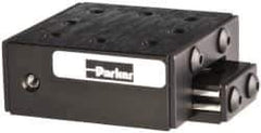 Parker - 25 Lb. Capacity, 6-32 Mount Hole, 1" Travel, Ball Bearing Slide Table - Single Axis, 8 Mounting Holes, 1-3/4" Long x 1-3/4" Wide x 3/4" High - Industrial Tool & Supply