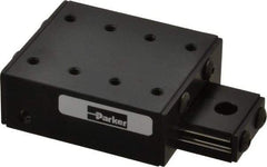 Parker - 28 Lb. Capacity, 6-32 Mount Hole, 1" Travel, Ball Bearing Slide Table - Single Axis, 8 Mounting Holes, 2" Long x 1-3/4" Wide x 3/4" High - Industrial Tool & Supply