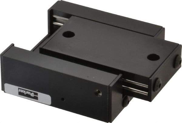Parker - 40 Lb. Capacity, 10-32 Mount Hole, 1" Travel, Ball Bearing Slide Table - Single Axis, 12 Mounting Holes, 2.62" Long x 2.62" Wide x 1" High - Industrial Tool & Supply
