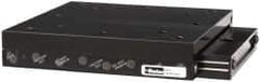 Parker - 100 Lb. Capacity, 10-32 Mount Hole, 3" Travel, Ball Bearing Slide Table - Single Axis, 10 Mounting Holes, 5" Long x 5" Wide x 1" High - Industrial Tool & Supply