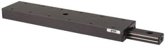 Parker - 142 Lb. Capacity, 10-32 Mount Hole, 9" Travel, Ball Bearing Slide Table - Single Axis, 10 Mounting Holes, 12" Long x 2.62" Wide x 1" High - Industrial Tool & Supply