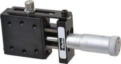 Parker - 6 Lb. Capacity, 4-40 Mount Hole, 1/2" Travel, Precision Ball Bearing Table with Center Drive - Single Axis, 6 Mounting Holes, 1-1/4" Long x 1-1/4" Wide x 1/2" High - Industrial Tool & Supply