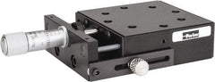 Parker - 62 Lb. Capacity, 10-32 Mount Hole, 1/2" Travel, Precision Ball Bearing Table with Center Drive - Single Axis, 8 Mounting Holes, 2.62" Long x 2.62" Wide x 1" High - Industrial Tool & Supply