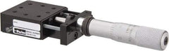 Parker - 25 Lb. Capacity, 6-32 Mount Hole, 1" Travel, Precision Ball Bearing Table with Center Drive - Single Axis, 8 Mounting Holes, 1-3/4" Long x 1-3/4" Wide x 3/4" High - Industrial Tool & Supply