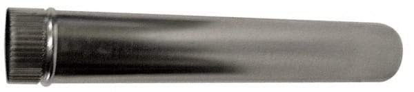 Made in USA - 8" ID, Galvanized Round Pipe - 24" Long, 26 Gage - Industrial Tool & Supply