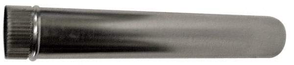 Made in USA - 7" ID, Galvanized Round Pipe - 24" Long, Standard Gage - Industrial Tool & Supply