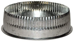 Made in USA - 8" ID Galvanized Duct Tee Cover with Crimp - Standard Gage, 30 Piece - Industrial Tool & Supply